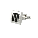 Black Stripe Texture Cufflink Formal Business Mens Formal Shirt Cuff Links