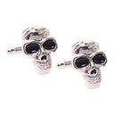Fancy Boys Men White Steel Punk Vintage Metal Skeleton Skull Cufflinks