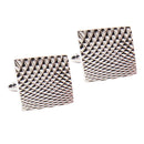 Fashion Metal Copper Squre Flat Cufflinks Men's Shirt Geometrical Cufflinks