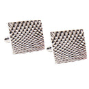 Fashion Metal Copper Squre Flat Cufflinks Men's Shirt Geometrical Cufflinks