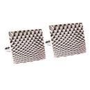 Fashion Metal Copper Squre Flat Cufflinks Men's Shirt Geometrical Cufflinks