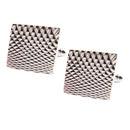 Fashion Metal Copper Squre Flat Cufflinks Men's Shirt Geometrical Cufflinks