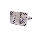 Men Fashion Stripe Rectangle Cufflinks Shirt Cuff Link For Wedding Bussiness