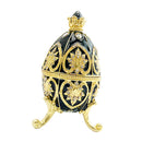 Luxury Crystal Egg Jeweled Flower Carving Trinkets Box Wedding Decoration