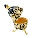 Luxury Crystal Egg Jeweled Flower Carving Trinkets Box Wedding Decoration