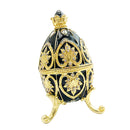 Luxury Crystal Egg Jeweled Flower Carving Trinkets Box Wedding Decoration