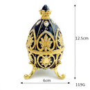 Luxury Crystal Egg Jeweled Flower Carving Trinkets Box Wedding Decoration