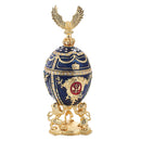 Exquisite Home Decoration Russian Easter Egg With Enamel Painted Metal Craft