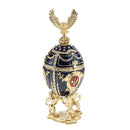 Exquisite Home Decoration Russian Easter Egg With Enamel Painted Metal Craft