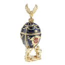 Exquisite Home Decoration Russian Easter Egg With Enamel Painted Metal Craft