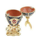 Exquisite Home Decoration Russian Easter Egg With Enamel Painted Metal Craft