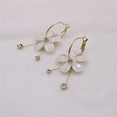 Fashion Women Jewelry Sweet Five Fowers Earrings Fringed Flowers Ear Studs