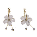 Fashion Women Jewelry Sweet Five Fowers Earrings Fringed Flowers Ear Studs