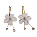 Fashion Women Jewelry Sweet Five Fowers Earrings Fringed Flowers Ear Studs
