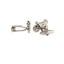 Stunning Bicycle Cuff Links Mens Brass Wedding Cufflinks Jewelry Silver