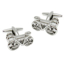 Stunning Bicycle Cuff Links Mens Brass Wedding Cufflinks Jewelry Silver