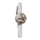 Steampunk Gothic Tie Bar Watch Movement Watch Part Design Tie Clips Mens