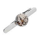 Steampunk Gothic Tie Bar Watch Movement Watch Part Design Tie Clips Mens