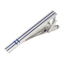 Brass Tie Bar Men's Formal Tie Clip With Stripe Elegant Necktie Bar Design