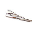 Brass Tie Bar Men's Formal Tie Clip With Stripe Elegant Necktie Bar Design