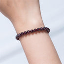 Stunning Stylish Women Lady Natural Garnet Bead Bracelet Festival Gift