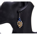 Fashion Exaggerated Alloy Rhinestone Earrings Drop Dangle Hook Women Jewelry