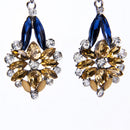 Fashion Exaggerated Alloy Rhinestone Earrings Drop Dangle Hook Women Jewelry