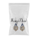 Fashion Exaggerated Alloy Rhinestone Earrings Drop Dangle Hook Women Jewelry
