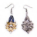Fashion Exaggerated Alloy Rhinestone Earrings Drop Dangle Hook Women Jewelry