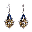 Fashion Exaggerated Alloy Rhinestone Earrings Drop Dangle Hook Women Jewelry