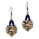 Fashion Exaggerated Alloy Rhinestone Earrings Drop Dangle Hook Women Jewelry