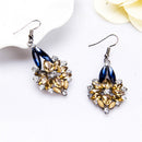 Fashion Exaggerated Alloy Rhinestone Earrings Drop Dangle Hook Women Jewelry