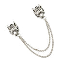 Charming Mens Business Suit Brooch Pin Chain Jewelry Festival Party Accessory