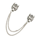 Charming Mens Business Suit Brooch Pin Chain Jewelry Festival Party Accessory