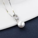 Fashion Natural Shell Beads Wild Hypoallergenic Pendant Necklace Silver