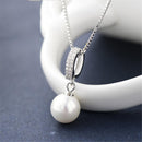 Fashion Natural Shell Beads Wild Hypoallergenic Pendant Necklace Silver
