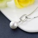 Fashion Natural Shell Beads Wild Hypoallergenic Pendant Necklace Silver