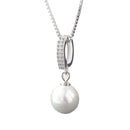 Fashion Natural Shell Beads Wild Hypoallergenic Pendant Necklace Silver