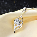 Luxury Angel Wing Pendant Fine Jewelry 925 Sterling Silver Charms Necklace