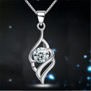 Luxury Angel Wing Pendant Fine Jewelry 925 Sterling Silver Charms Necklace