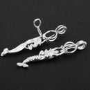 2PCS Copper Mermaid Shape Cage Pendant Wish Locket Box DIY Jewelry Accessory
