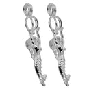 2PCS Copper Mermaid Shape Cage Pendant Wish Locket Box DIY Jewelry Accessory