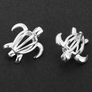 2pcs Vintage Copper Turtle Hollow Cage Locket Pendant Necklace DIY Accessory