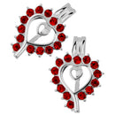 2 Pcs DIY Necklace Bracelet Accessories Copper Spot Drills Heart Wish Box