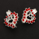 2 Pcs DIY Necklace Bracelet Accessories Copper Spot Drills Heart Wish Box