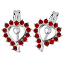 2 Pcs DIY Necklace Bracelet Accessories Copper Spot Drills Heart Wish Box