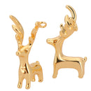Chic 3D Christmas Reindeer Deer Charm Pendant Charms DIY Jewelry Accessories