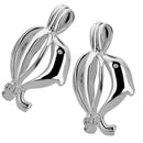 Dolphin Cage Locket Pendants Handmade Jewelry Essential Oil Scent Diffuser