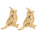 2 Pcs Unique Craft Gold Bird Metal Beads Cute Animal Copper Loose Beads
