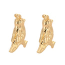 2 Pcs Unique Craft Gold Bird Metal Beads Cute Animal Copper Loose Beads